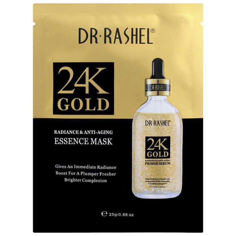 Dr Rashel 24k Gold Radiance & Anti Aging Essence Facial Sheet Mask – 5piece 25g