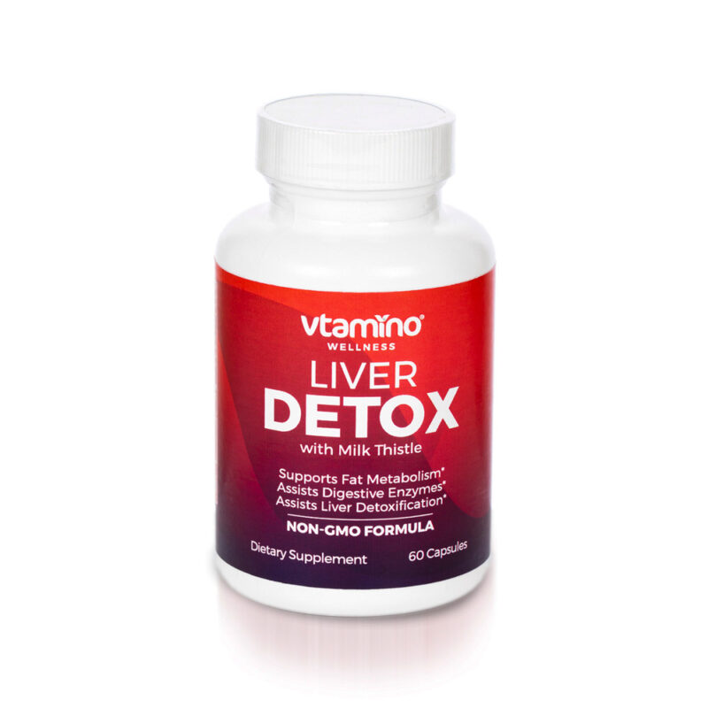 Vtamino Liver Detox with Milk Thistle Complex For Toxin Removal (30 Days Supply)