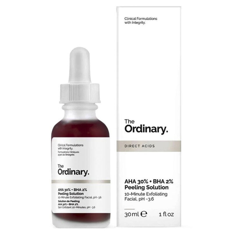 The Ordinary Peeling Solution 30ml AHA 30% + BHA 2% ( Exfoliating facial solution )