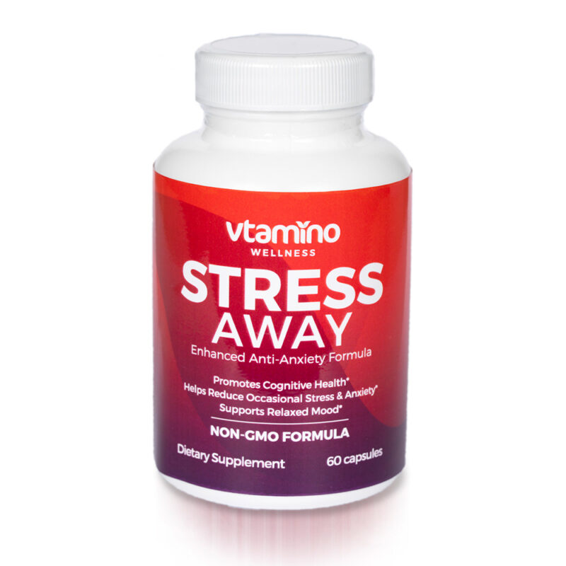 Vtamino Stress Away-Enhanced Anti Anxiety & Stress Formula (30 Days Supply)