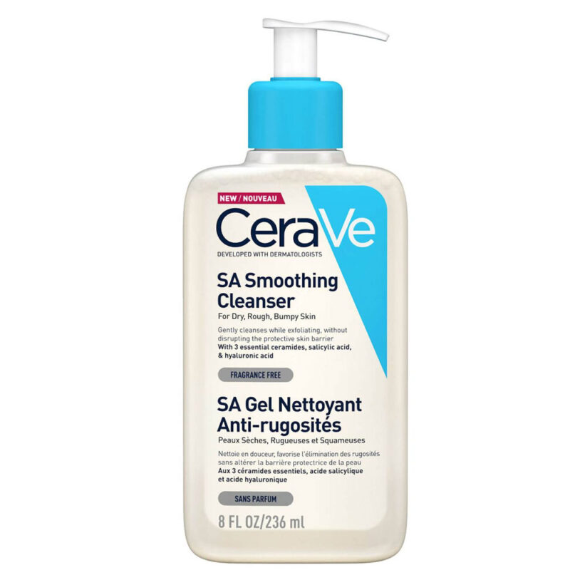 CeraVe SA Smoothing Cleanser 236ml (For Dry, Rough, Bumpy Skin)