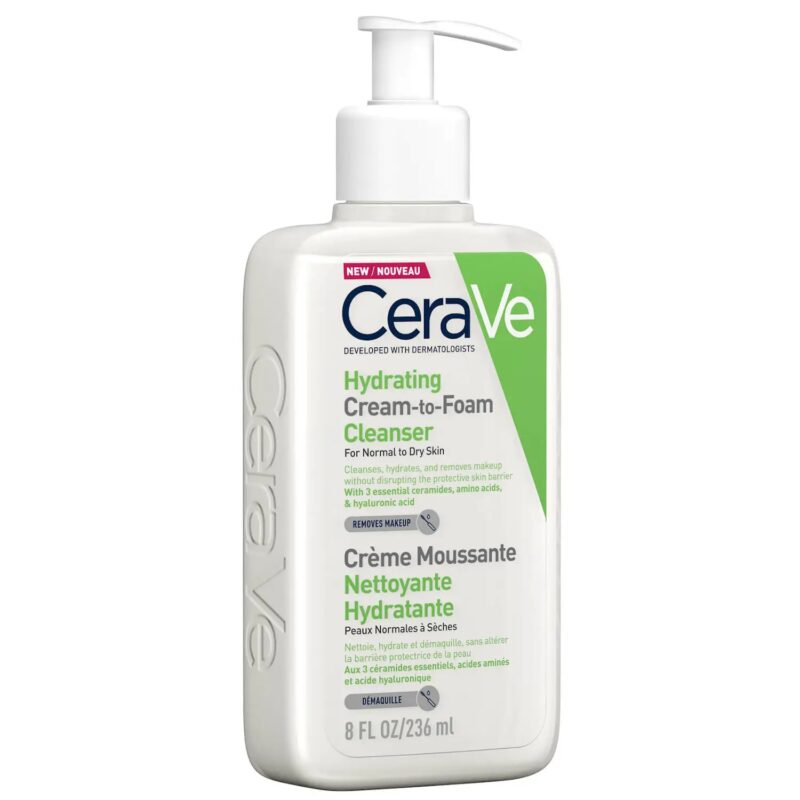 CeraVe Cream to Foam Cleanser 236ml ( Normal to dry skin ) - Image 4