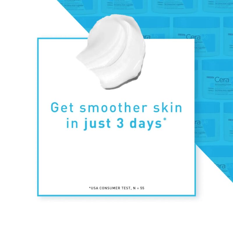 CeraVe Smoothing Cream 340g (For Dry, Rough, Bumpy Skin) - Image 3