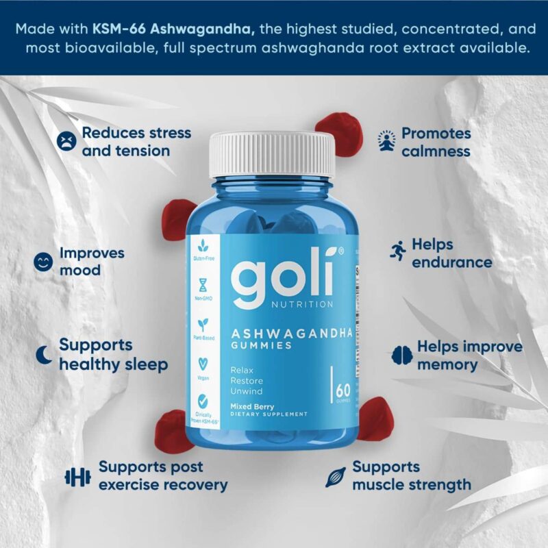 Goli Ashwagandha - 60 Gummies - Image 2