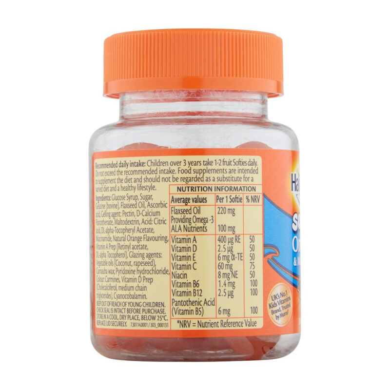 Haliborange Omega-3 and Multivitamins Softies (Orange Flavour) – 30 Softies - Image 2