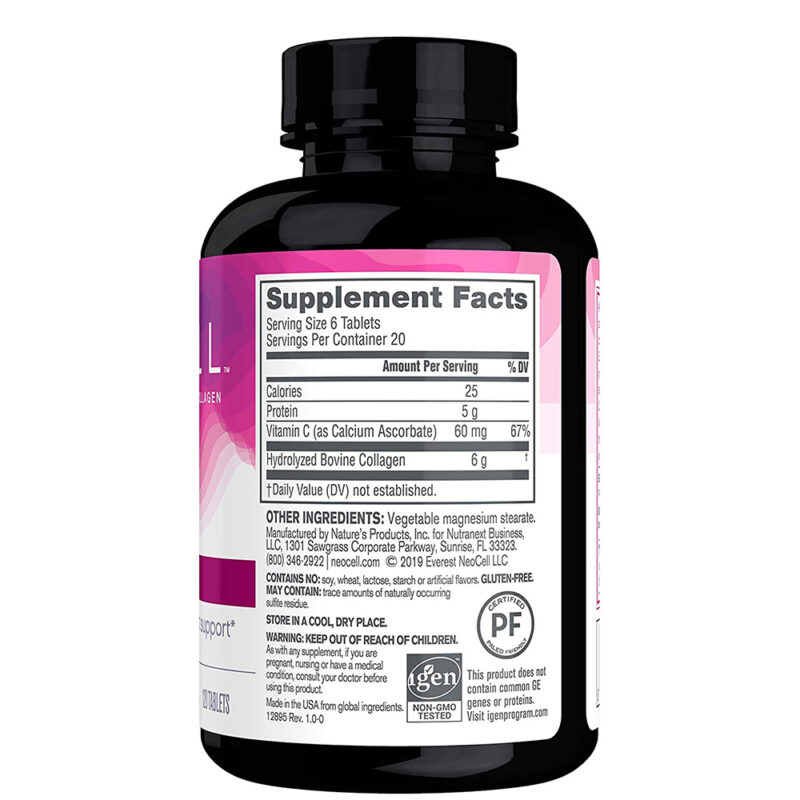 Neocell Super Collagen Plus C - 120 Tablets (for healthy skin, hair, nails & joint support) - Image 3