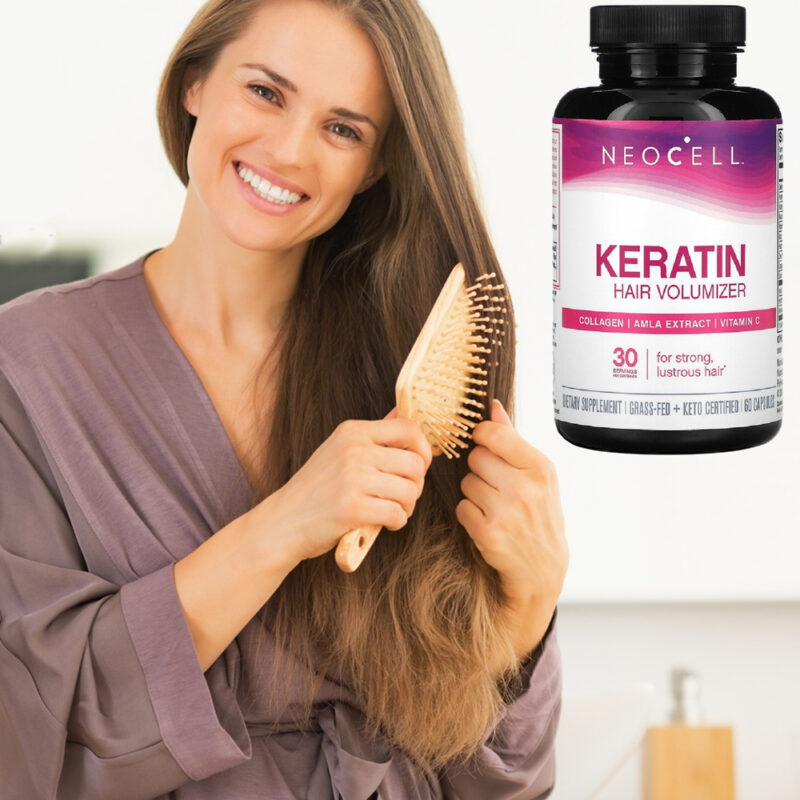 Neocell Keratin Hair Volumizer 60 Capsules (Supports healthy hair growth) - Image 2