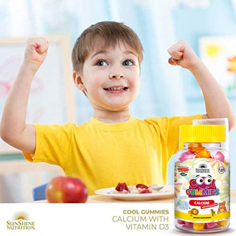 Sunshine Nutrition Cool Gummies Calcium With D3, 120'S Gummies - Image 2