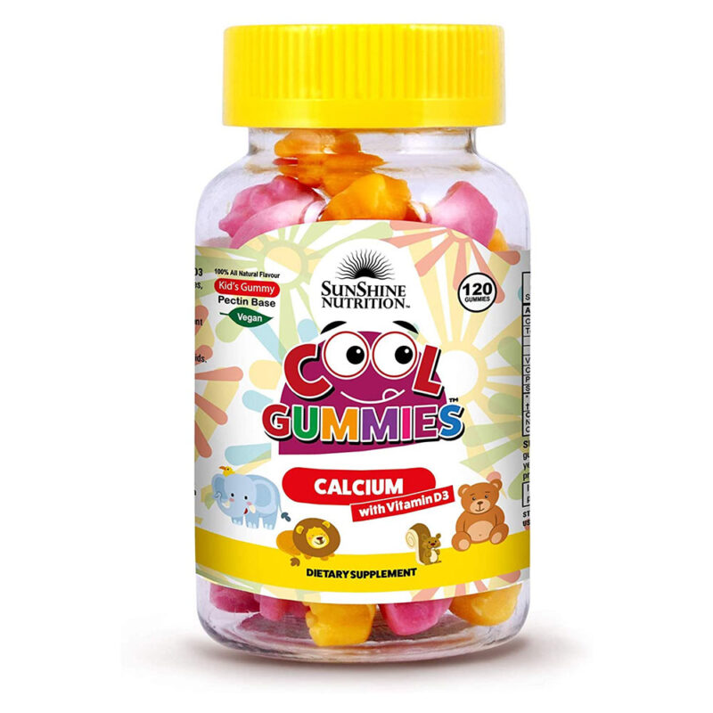 Sunshine Nutrition Cool Gummies Calcium With D3, 120'S Gummies