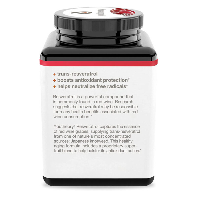 Youtheory Resveratrol SuperFruits, 290 Tabs (Supports healthy aging, sleep, weight, energy) - Image 3