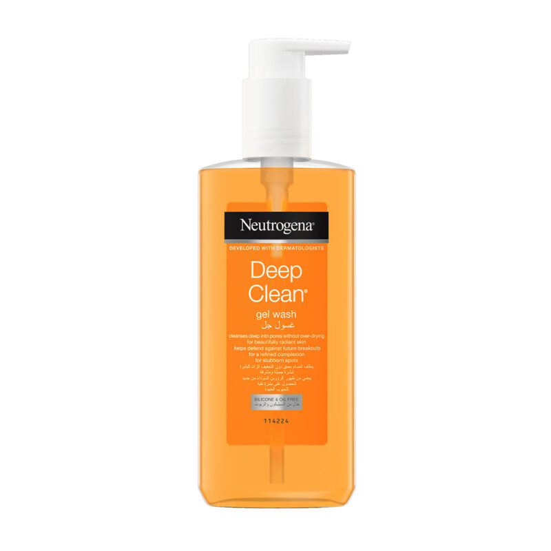 Neutrogena Deep Clean Gel Wash 200ml (removes dirt, excess oil and impurities)