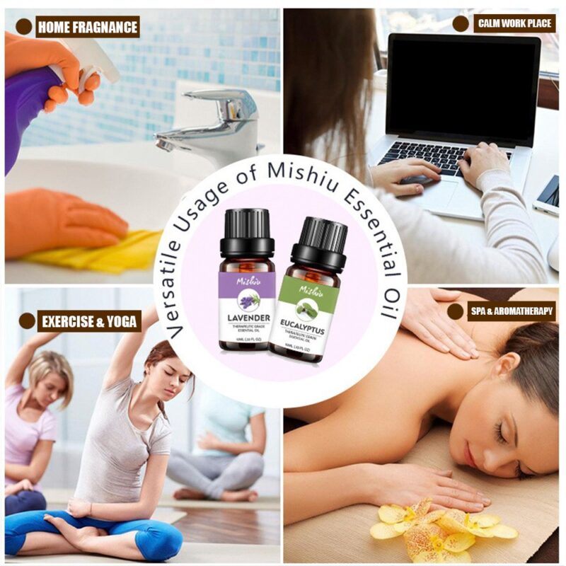 100% Pure Essential Oil Aroma therapy (8pcs Pack) - Image 3