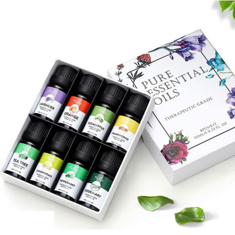 100% Pure Essential Oil Aroma therapy (8pcs Pack)
