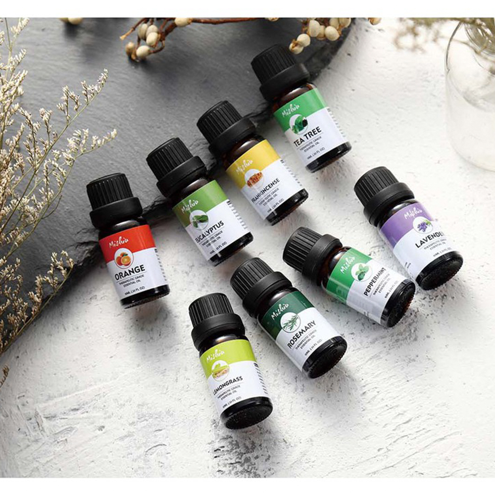 SIPA 100% Pure Aromatherapy Essential Oils Set (8 Pcs), Essential