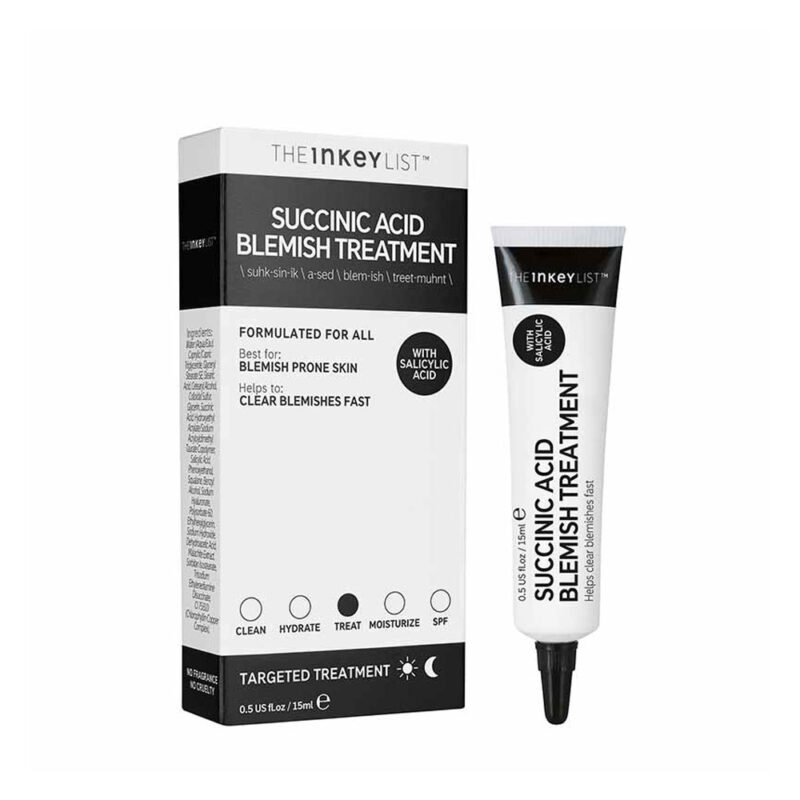 The INKEY List Succinic Acid Blemish Treatment (clear blemishes & unclog pores) - Image 2