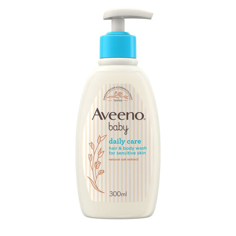 Aveeno Baby daily care hair & body wash for sensitive skin 300ml (Gently cleanses and nourishes from top to toe)