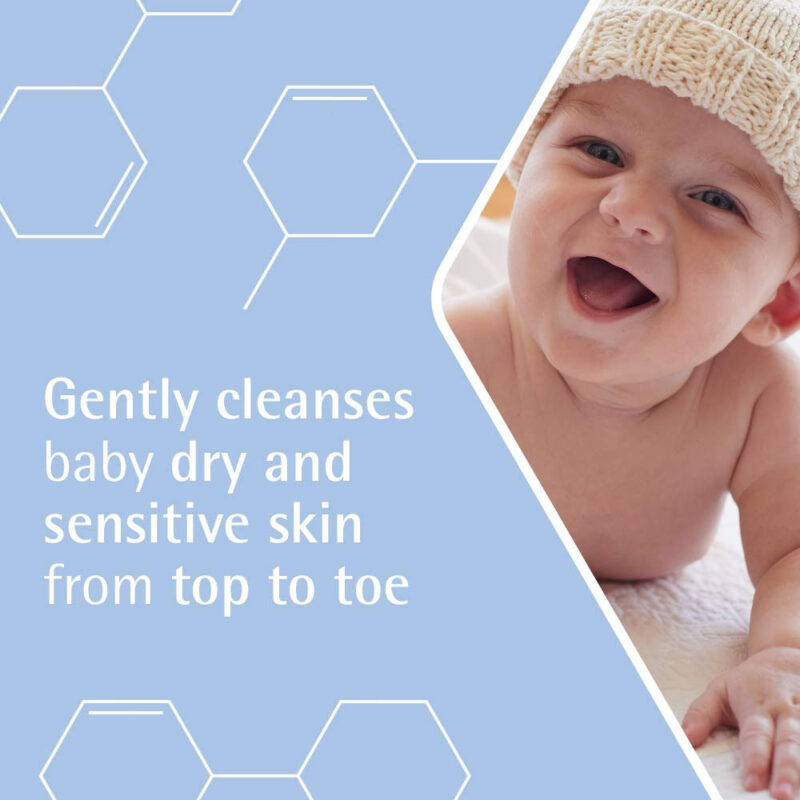 Aveeno Baby daily care hair & body wash for sensitive skin 300ml (Gently cleanses and nourishes from top to toe) - Image 2