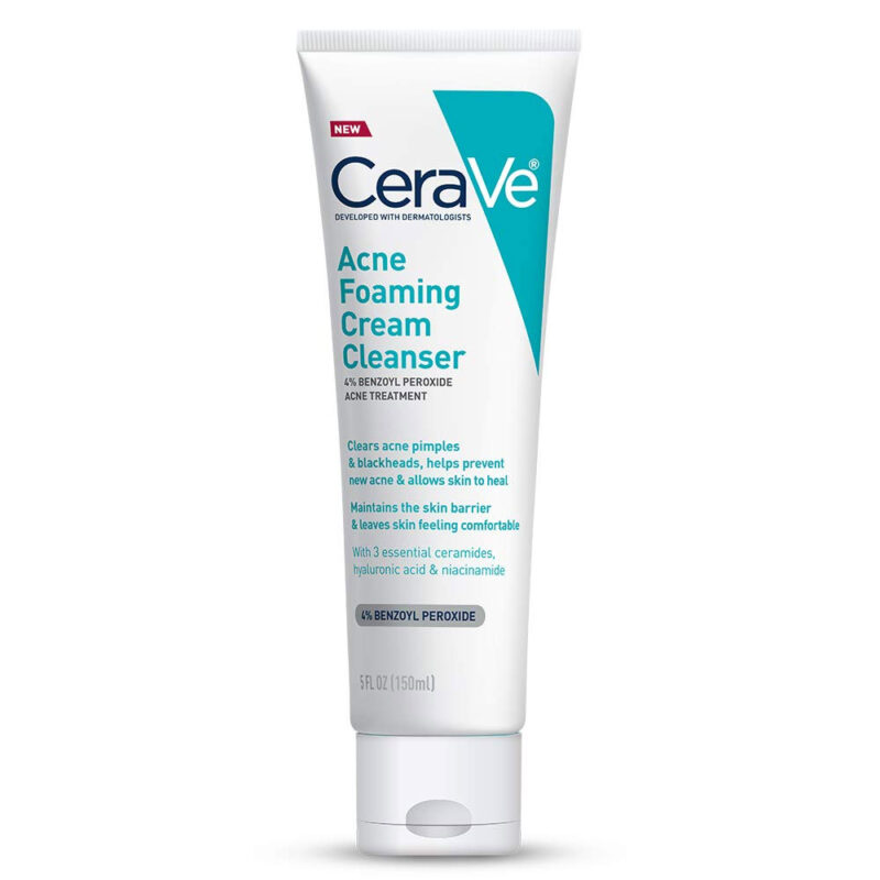 CeraVe Acne Foaming Cream Cleanser 150ml (clears acne pimples and blackheads)