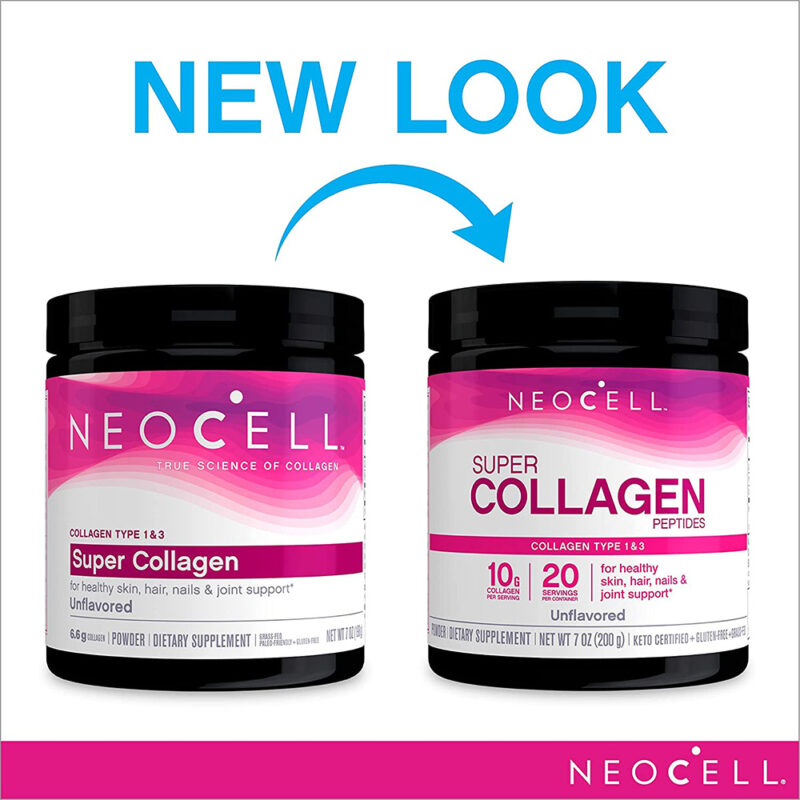 NeoCell Super Collagen Peptides Powder 200g (for healthy skin, hair, nails & joint support) - Image 3