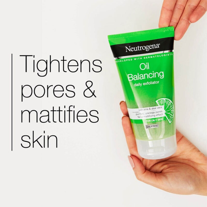 Neutrogena Oil Balancing Daily Exfoliator 150ml (purifies, unclogs pores for a mattifying effect) - Image 2