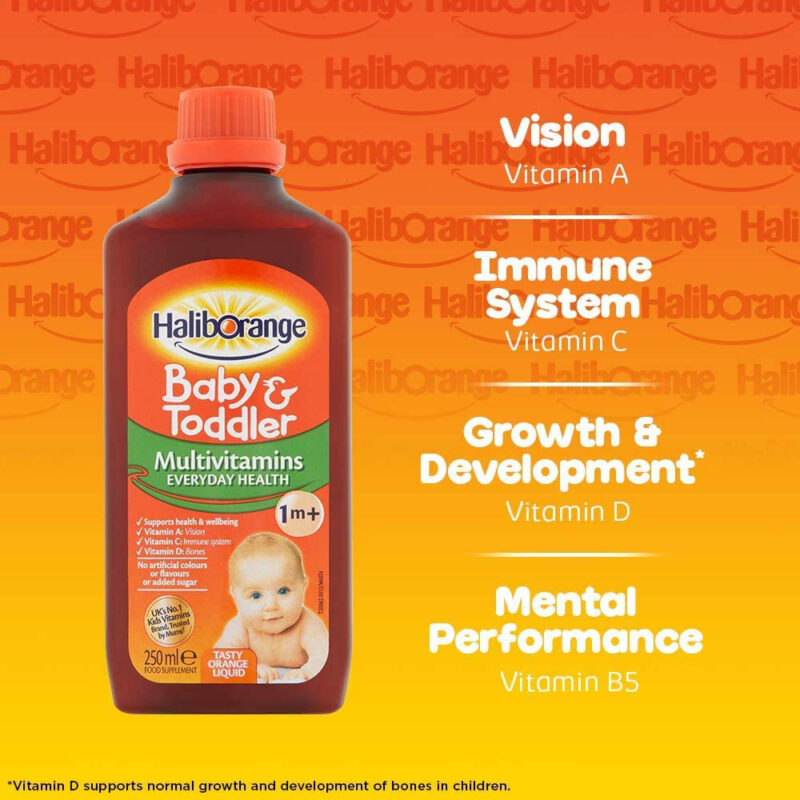 Haliborange Baby & Toddler Multivitamin Liquid 250ml (1 Month+ onwards) - Image 3