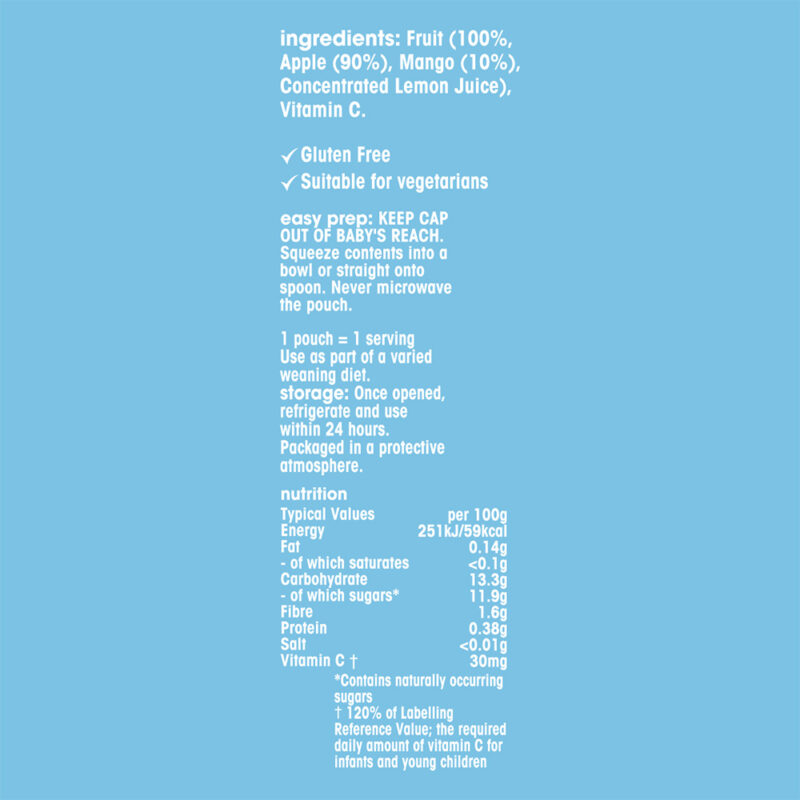 Heinz Apple & Mango Puree 100g (4months+ onwards) - Image 2