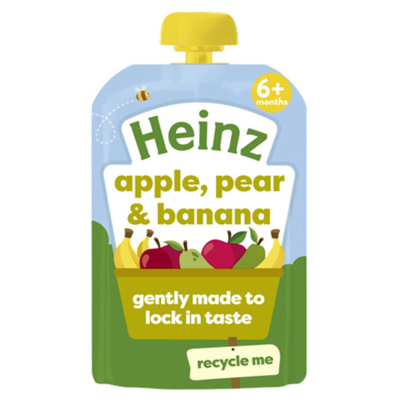 Heinz Apple Pear & Banana Puree 100g (6months+ onwards)