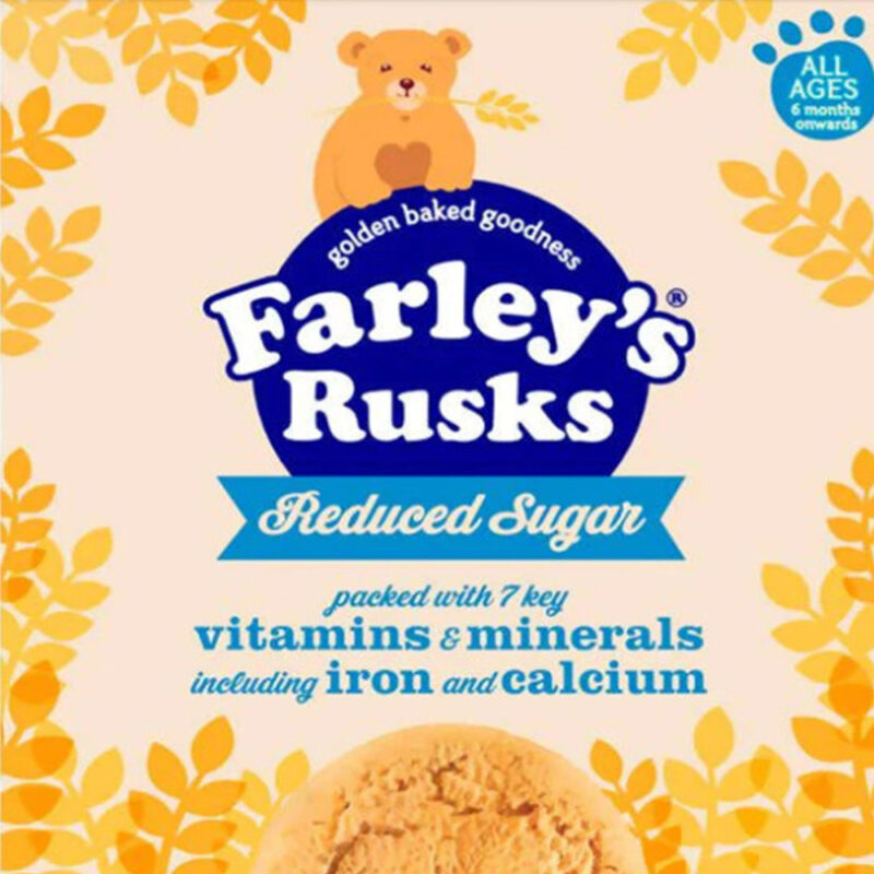 Heinz Farley’s Rusks Reduced Sugar Pack 18s (All Ages 6months upwards) 300g