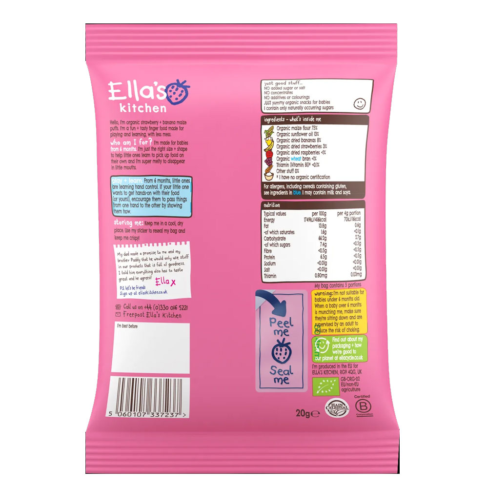 Ella's kitchen melty sales puffs