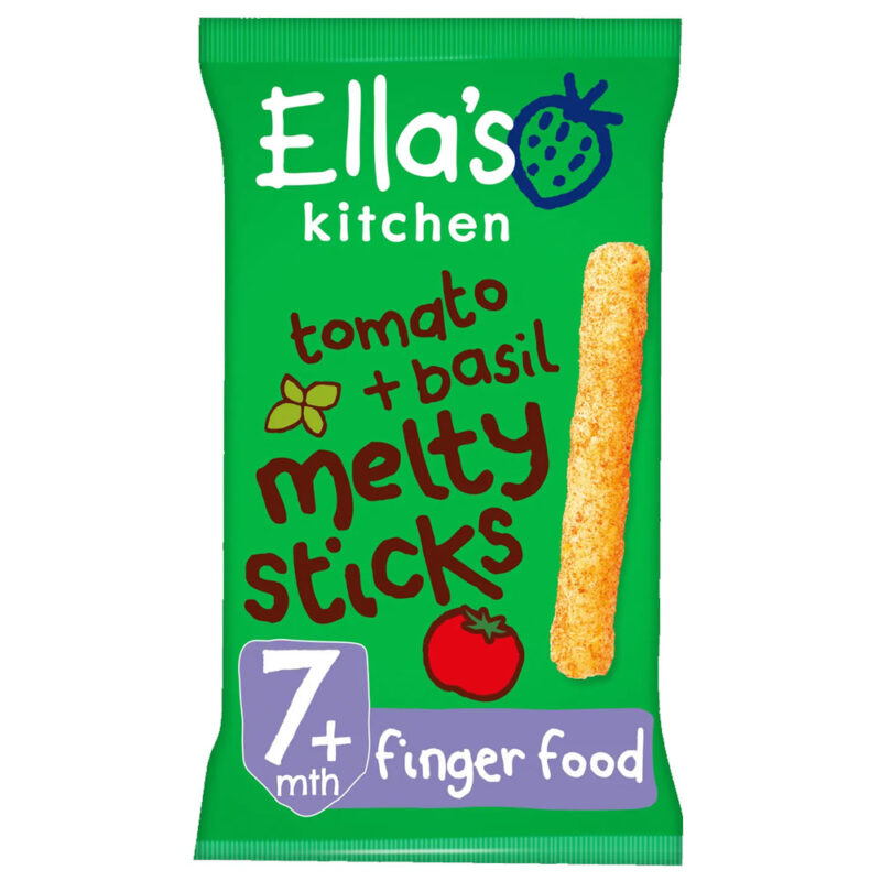 Ella’s Kitchen Organic Tomato and Basil Melty Sticks 16g (7 Months Onwards)