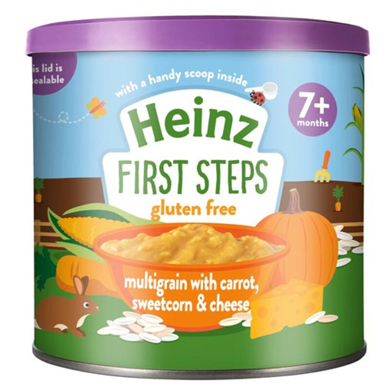 Heinz First Steps Multigrain with Carrot, Sweetcorn & Cheese 200g (7 Months Onwards)