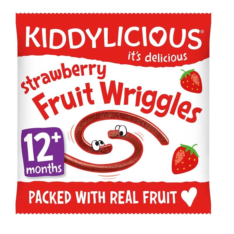 Kiddylicious Strawberry Fruit Wriggles 12G (12months onwards)