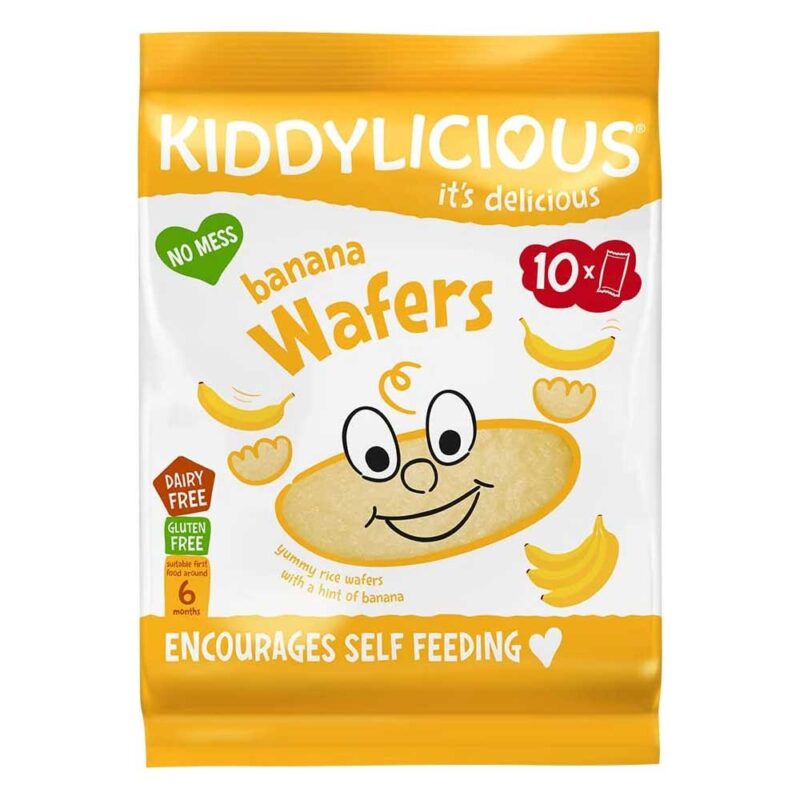 Kiddylicious Banana Wafers Snack 40g (6 Months Onwards)
