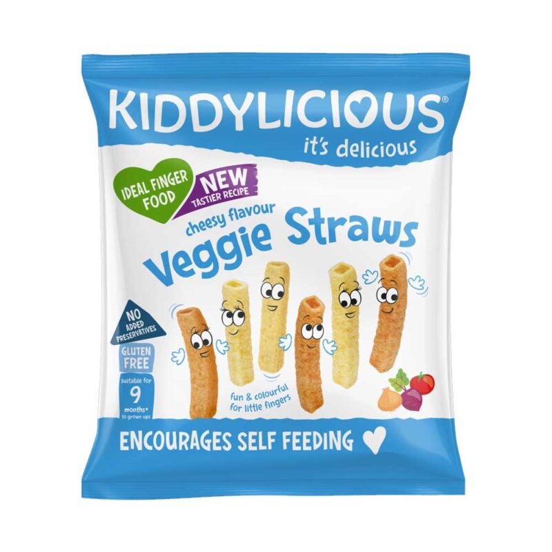 Kiddylicious Veggie Straws Cheesy Flavour 12g (9months onwards)