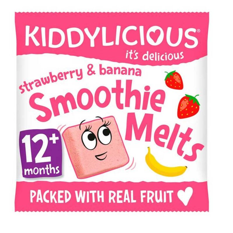 Kiddylicious Strawberry and Banana Smoothie Melts 6g (12months onwards)
