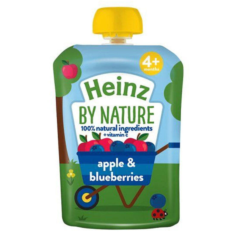 Heinz Apple & Blueberries Puree 100g (4months+ onwards)