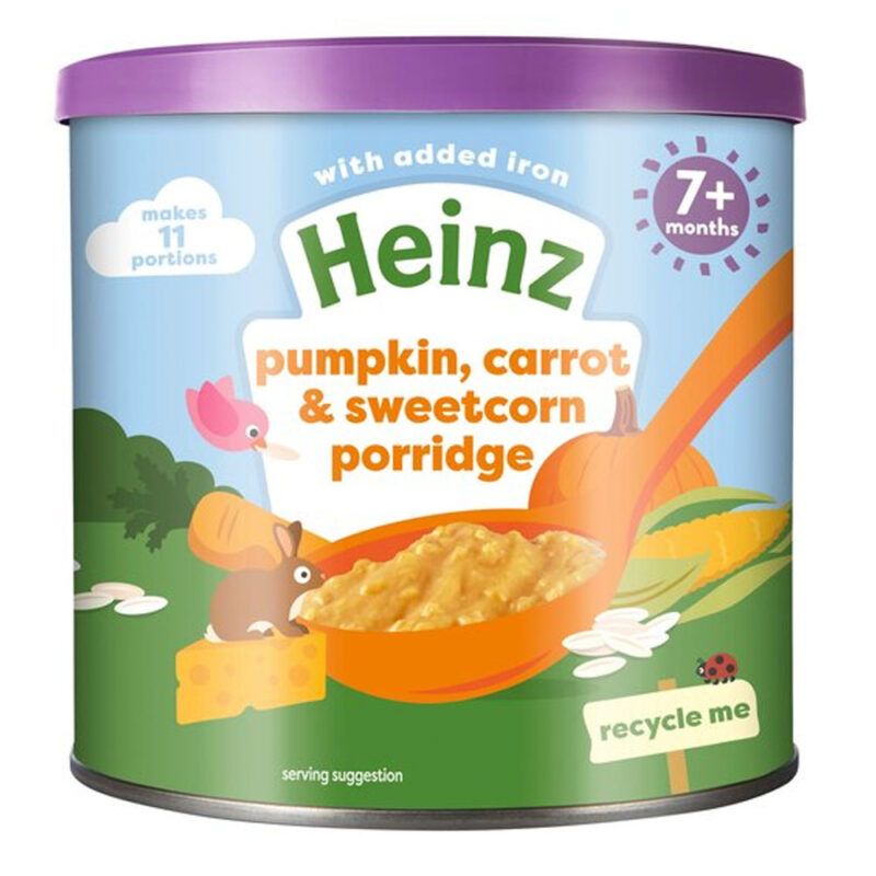 Heinz Pumpkin, Carrot & Sweetcorn Porridge 200g (7 Months Onwards)