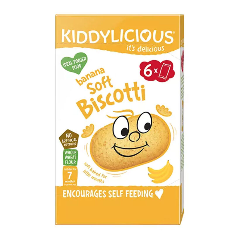 Kiddylicious Banana Soft Biscotti 120g (7months onwards)