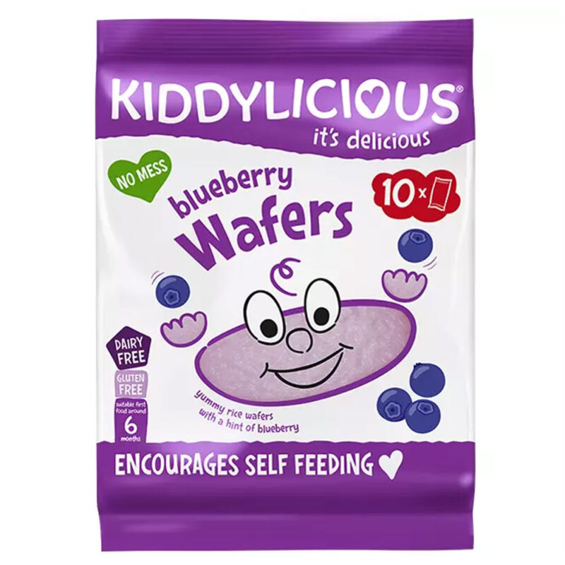 Kiddylicious Blueberry Wafers Snack 40g (6 Months Onwards)