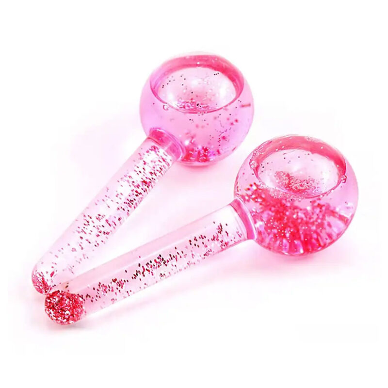 Ice Globe Facial Massage Roller 2 Piece Set (Skin Massager for Face & Eye Treatment) - Image 2