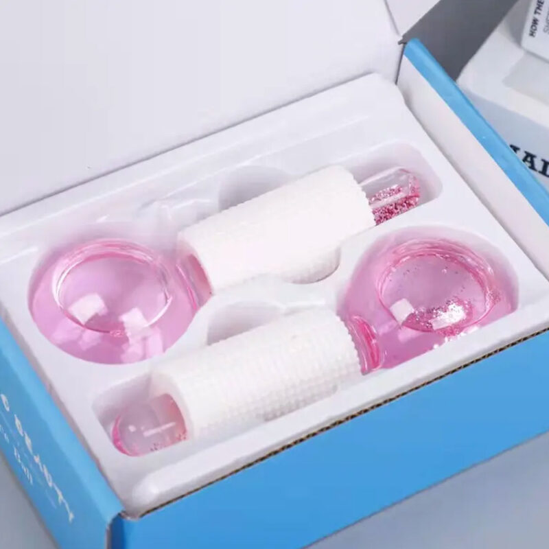 Ice Globe Facial Massage Roller 2 Piece Set (Skin Massager for Face & Eye Treatment) - Image 4