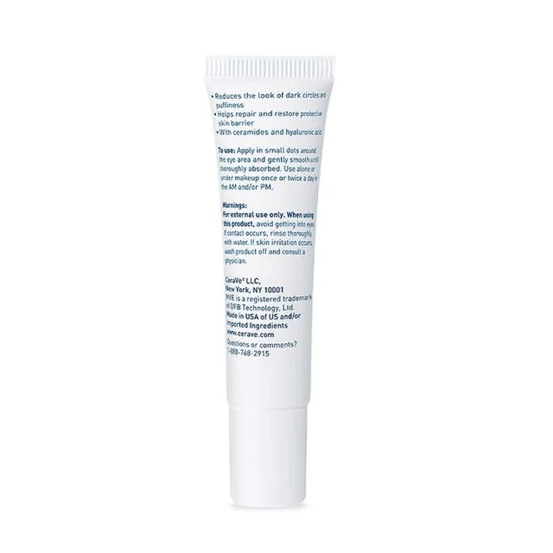 CeraVe Eye Repair Cream 14ml ( Eye cream for dark circles and puffiness ) - Image 3