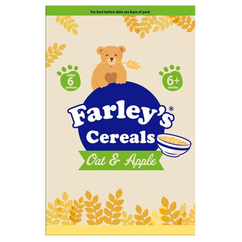 Farleys Cereals Oat & Apple Porridge 125G (6 Months Onwards)