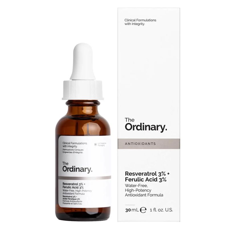 The Ordinary Resveratrol 3% + Ferulic Acid 3% 30ml (Helps it to look brighter and smoother)