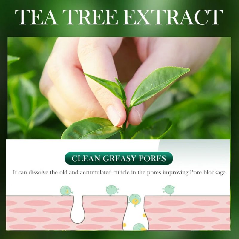 Sadoer Tea Tree Oil Control Face Mask Sheet 3 Pack Set (Acne Treatment) - Image 3