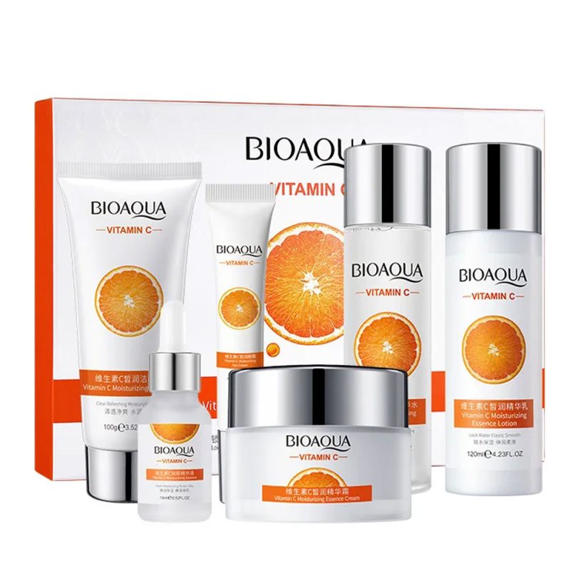 Bio Aqua Vitamin C Moisturizing Skin Care Set (6Pcs Gift Set)