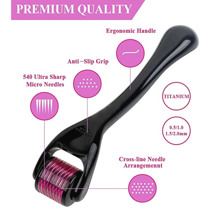 Derma Roller 540 2.0mm Microneedle (Hair & Beard Regrowth) - Image 6