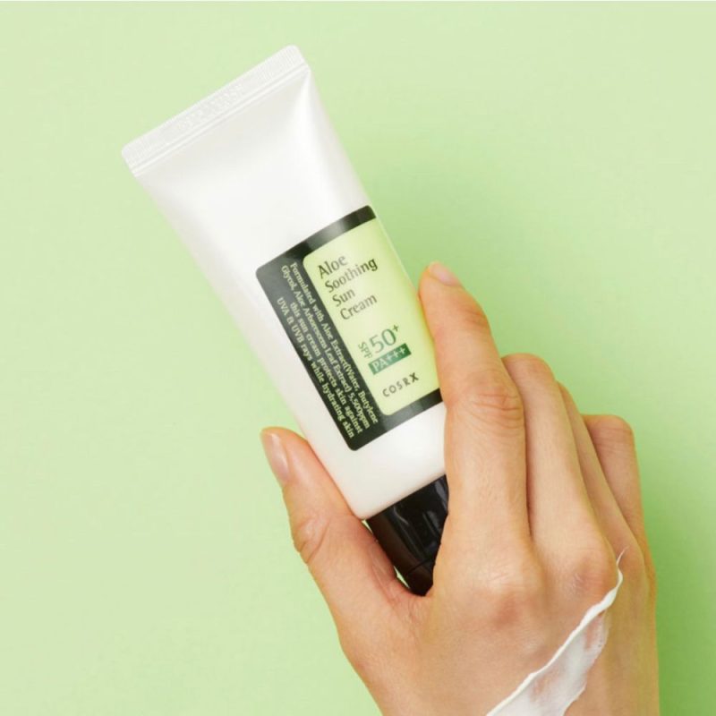COSRX Aloe Soothing Sun Cream SPF50 PA+++ 50ml (The daily soothing sunblock) - Image 2