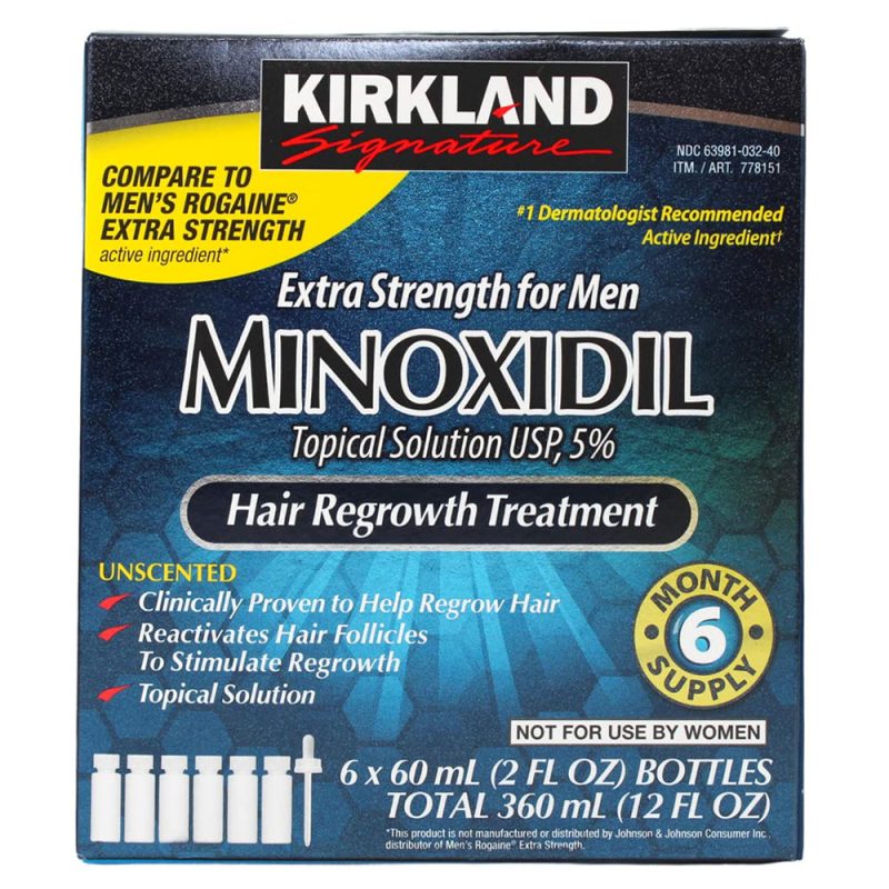 Kirkland Signature Minoxidil Hair Regrowth Treatment (Extra Strength for Men)