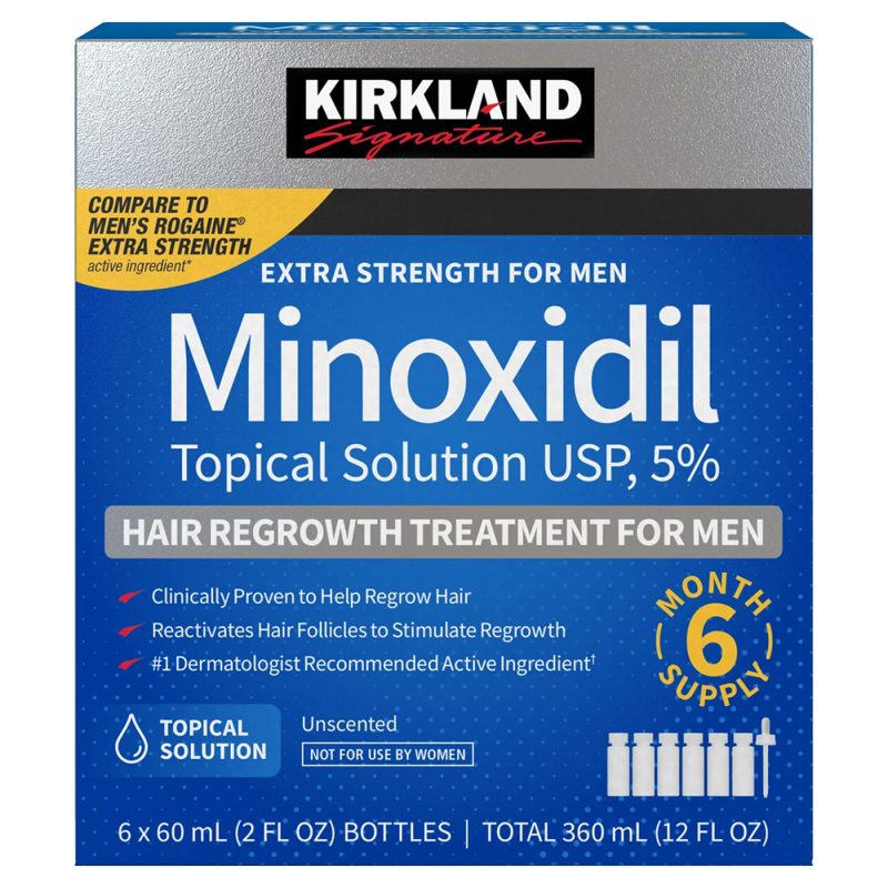 Kirkland Signature Minoxidil Hair Regrowth Treatment (Extra Strength for Men)